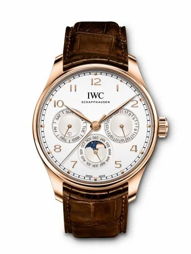 IWC Portugieser Perpetual Calendar 42 Red Gold / Silver / Alligator IW3442-02 (IW344202)